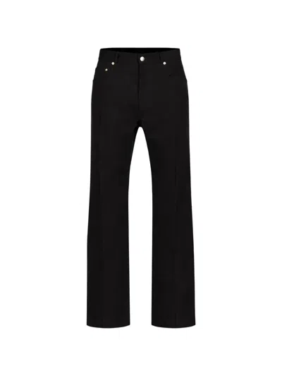 Rick Owens Front-seam Trousers In Black
