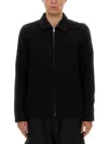 Rick Owens Collared Shirt Jacket Featuring Front Pockets In Black