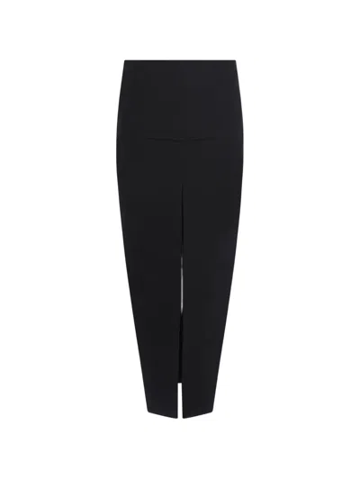 Rick Owens Front-slit Midi Skirt In Multi