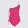 Rick Owens Fuchsia Stretch Taco Bather Swimwear In Pink