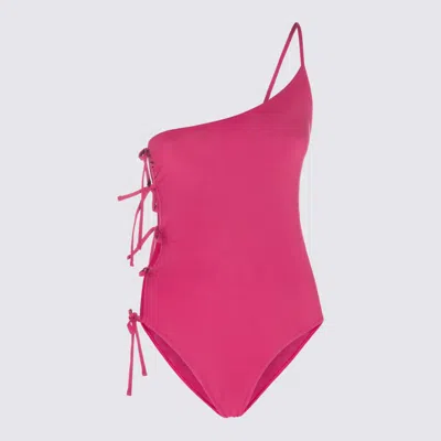 Rick Owens One-shoulder One-piece Swimsuit In Pink