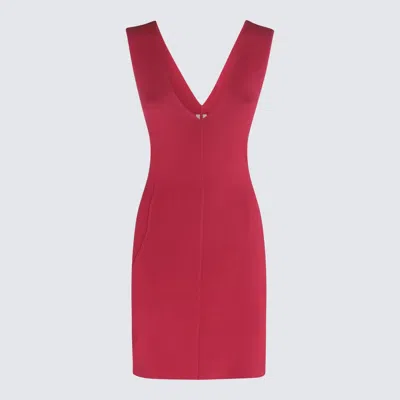 Rick Owens V-neck Knitted Mini Tank Dress In Pink