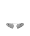 Rick Owens Full Frame Sunglasses In Metallic