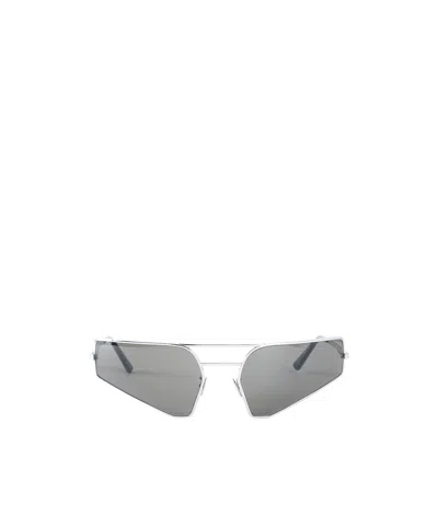 Rick Owens Full Frame Sunglasses In Metallic