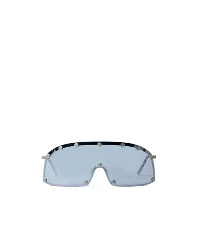 Rick Owens Full Frame Sunglasses In Blue