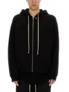 Rick Owens Relaxed Fit Full Zip Windbreaker With Hood