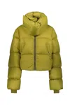 Rick Owens Funnel-neck Puffer Jacket In Green
