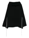 Rick Owens Funnel-neck Drawstring Jumper In Black