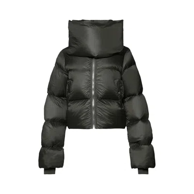 Pre-owned Rick Owens Funnel Neck Jacket 'forest' | Green | Women's Size 40