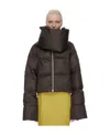 Rick Owens Funnel-neck Puffer Jacket In Black