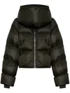Rick Owens Funnel-neck Puffer Jacket In Green