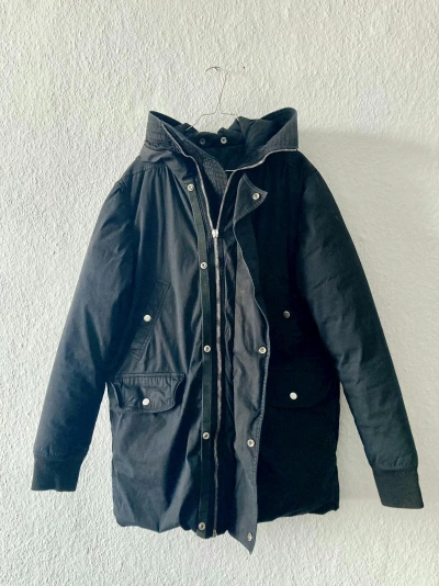 Pre-owned Rick Owens F/w 19 Mainline Exploder Down Filled Jacket In Black