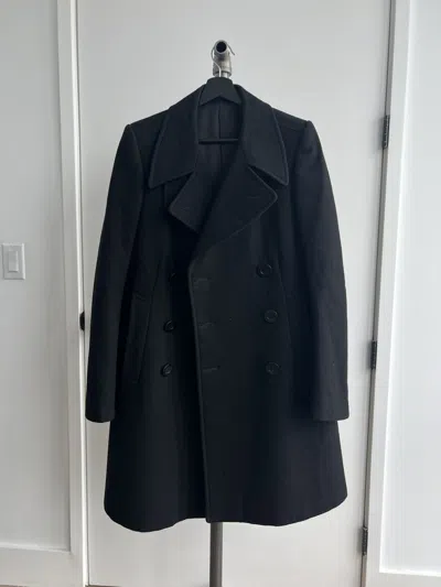 Pre-owned Rick Owens Fw07 Exploder Peacoat In Black