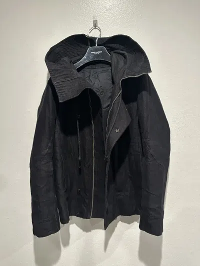 Pre-owned Rick Owens Fw09 Crust Parka Silk/ramie/cotton Xs Fits Bigger