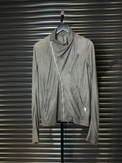 Pre-owned Rick Owens Fw11 'anthem' Brown Blistered Lamb Zipper Jacket