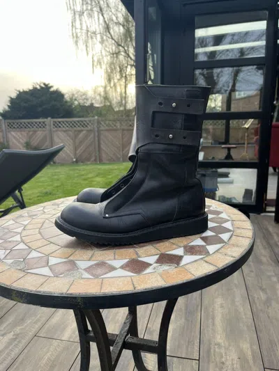 Pre-owned Rick Owens Fw12 Mouantain Boots In Black
