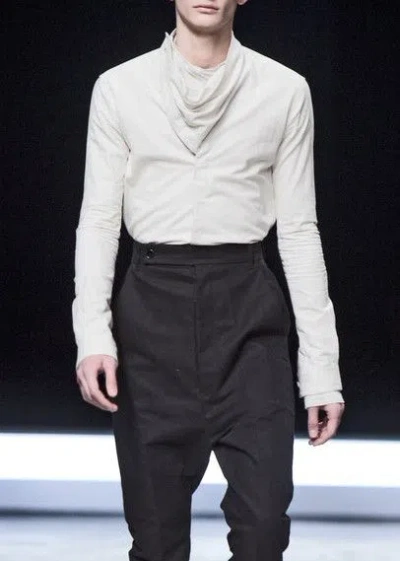 Pre-owned Rick Owens F/w12 Mountain Shirt In White