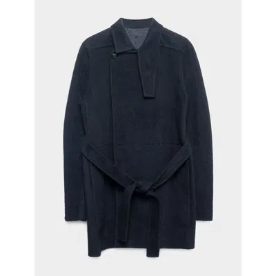 Pre-owned Rick Owens Fw14 ‘moody' Cashmere Coat In Black