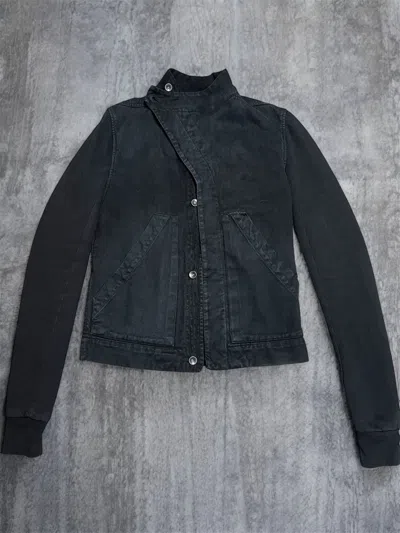 Pre-owned Rick Owens Fw14  Slave Jacket ( Cotton Sleeves ) In Black