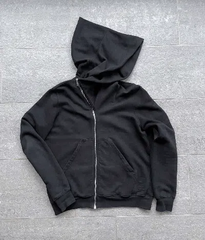 Pre-owned Rick Owens Fw16 Black Mountain Hoodie