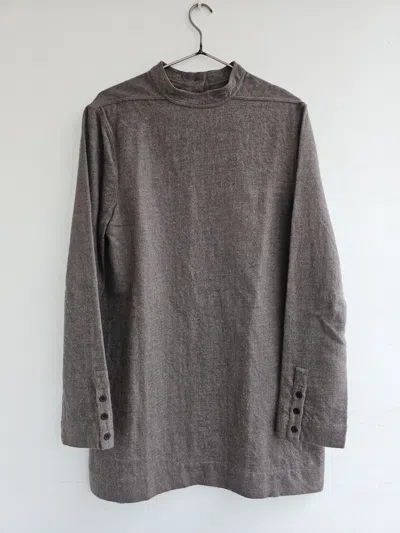 Pre-owned Rick Owens F/w16 Mastodon Wool Moody Tunic In Sand