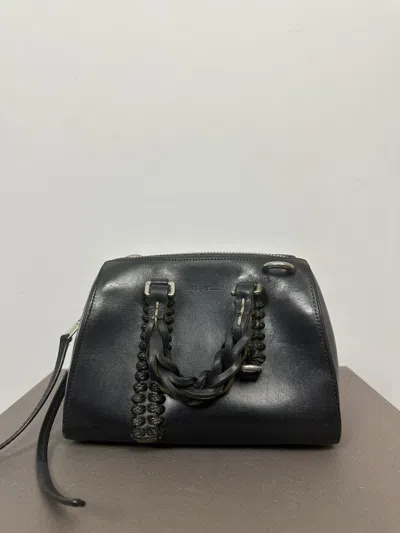 Pre-owned Rick Owens Fw18 ‘sisyphus' Braided Strap Doctor Bag