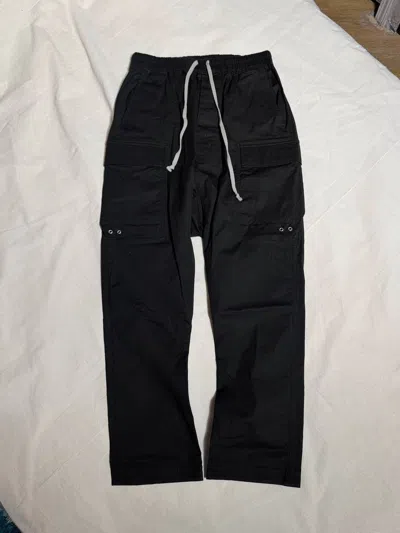 Pre-owned Rick Owens Fw21 Gethsemane Cargo Pants Black Milk Hardware