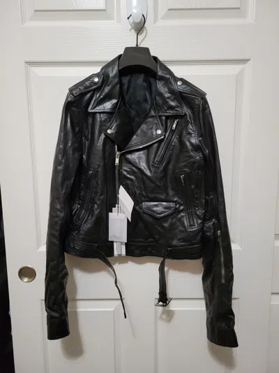 Pre-owned Rick Owens Fw21 Lukes Stooges Jacket Gethsemane In Black