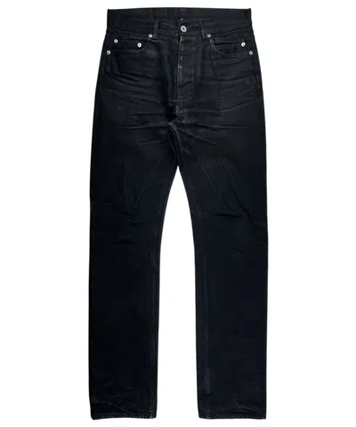 Pre-owned Rick Owens Fw21  Drkshdw Mij 16 oz Detroit Denim Jeans Black