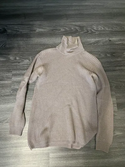 Pre-owned Rick Owens Fwo4 Queen "mens" Turtleneck In Dusk Grey