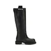 Rick Owens Gabe Leather Knee-high Boots In Black
