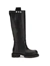 Rick Owens Gabe Leather Knee-high Boots In Black