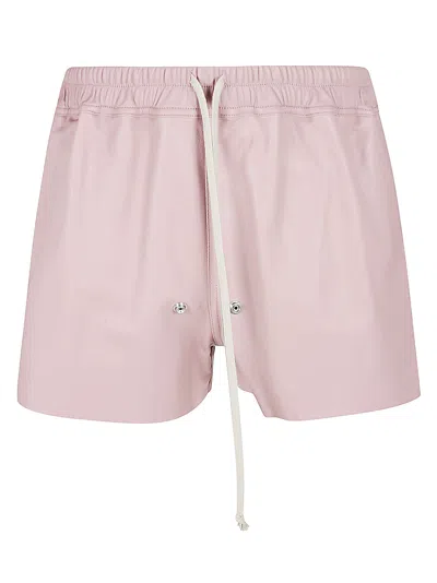 Rick Owens Gabe Boxer Shorts In Dusty Pink