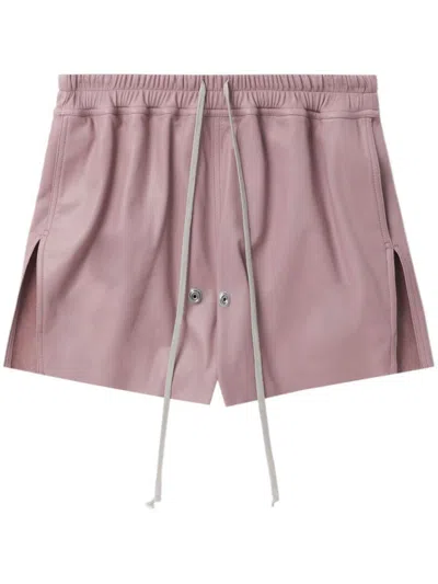 Rick Owens Gabe Boxers In Dusty Pink