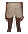 RICK OWENS GABE DRAWSTRING DENIM SHORTS
