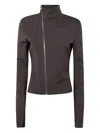 Rick Owens Gary High-neck Zip-front Jacket In Black