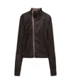 Rick Owens Gary Leather Jacket In Black