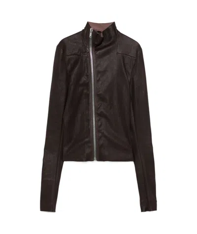 RICK OWENS RICK OWENS GARY LEATHER ZIPPED JACKET