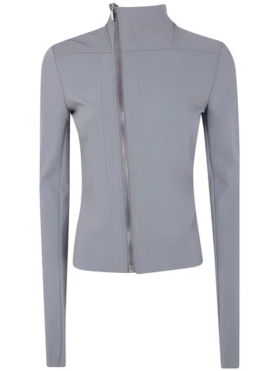 Rick Owens Gary Zip-up Jacket In Gray