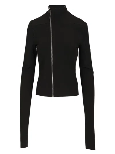 Rick Owens Gary Jacket In Stretch Fabric In Black