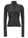 Rick Owens Gary Jacket In Stretch Fabric In Black