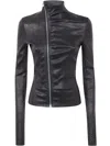 Rick Owens Gary Zip-up Leather Jacket In Black