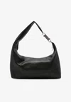 Rick Owens Gemini Leather Shoulder Bag In Black