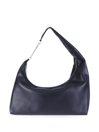 Rick Owens Gemini Leather Shoulder Bag In Black