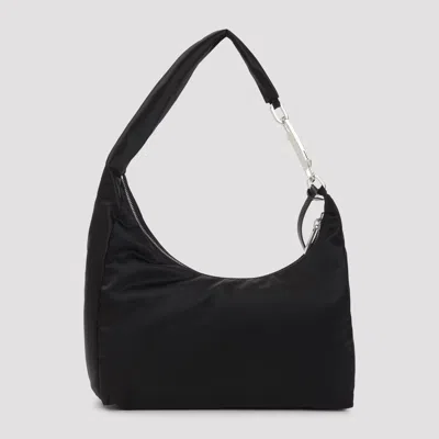 Rick Owens Gemini Mini Soft Fabric Shoulder Bag In Black