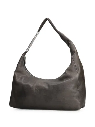 Rick Owens Gemini Shoulder Bag In Grey