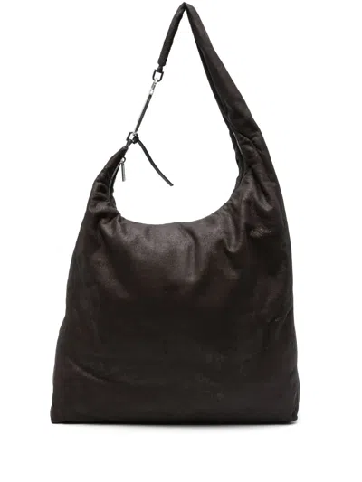Rick Owens Gemini Tote Bag In Brown