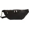 Rick Owens Geo Leather Belt Bag In Black