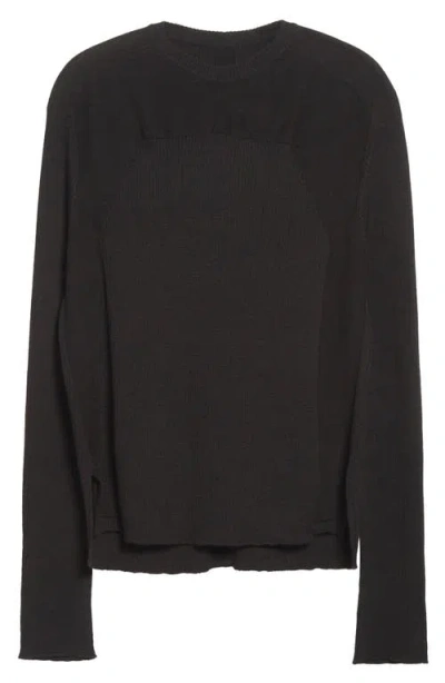 Rick Owens Geo Rib Virgin Wool Sweater