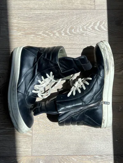 Pre-owned Rick Owens Geobasket Black Shoes